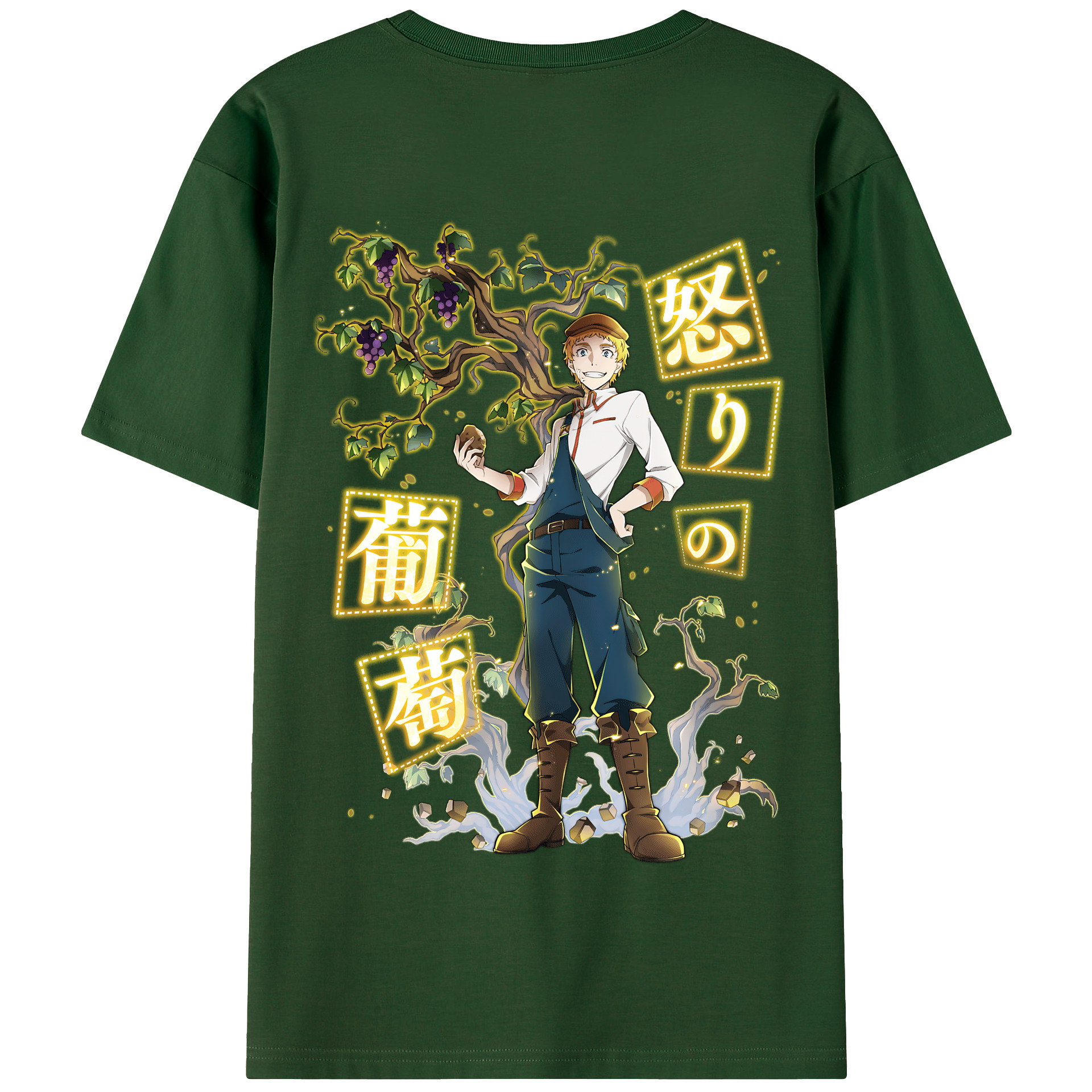 （画像用） 文豪ストレイドッグス Bungo Stray Dogs 綿100％半袖Tシャツ（背面プリント）